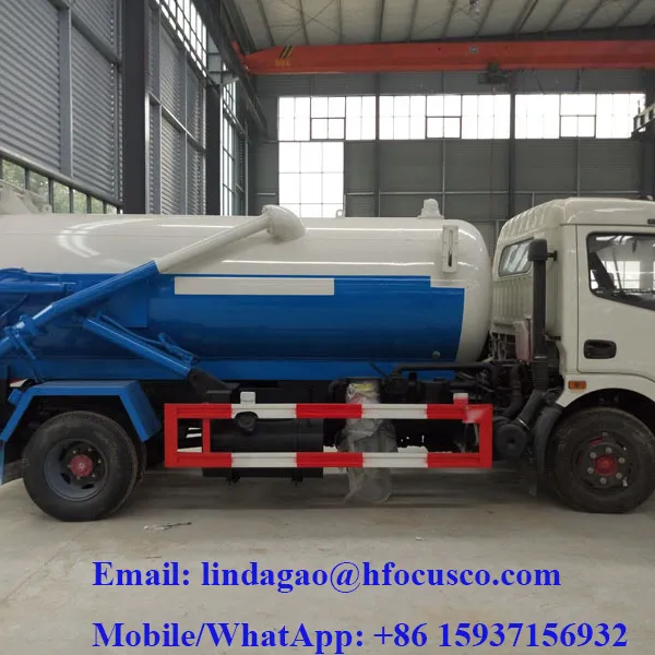 4X2 Dongfeng 5m3 Sewage Trucks photo-3