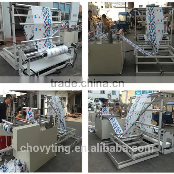 CP-1200FD PP/PE/OPP/BOPP Palstic Film Triangle Folding Rewinding Machine photo-2