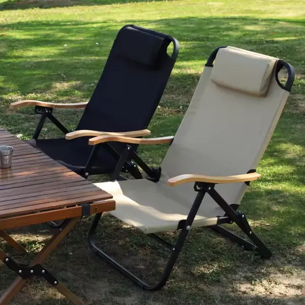 Beach Chair Ultralight Portable Folding Chair Durable Outdoor Furniture Modern Reclining Camping Chair photo-3