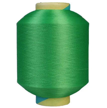 75d/36f/2 Top Wholesale Polyester Solution Dyed High Stretch Yarn Imitation Nylon Yarn Polyester Thread photo-3