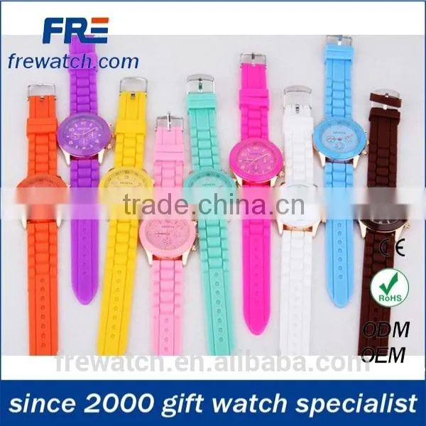 2015 Fashion Colorful Silicone Watch for Lady Hot Sales Women Silicone Watch photo-4