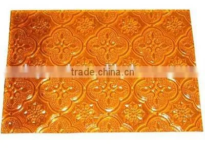 3-8mm Bronze Tinted Pattern Glass