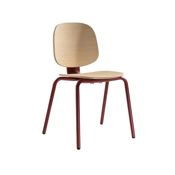 Original Design Stackable Nova Aremless Metal Chair for Univeristy Canteen photo-2