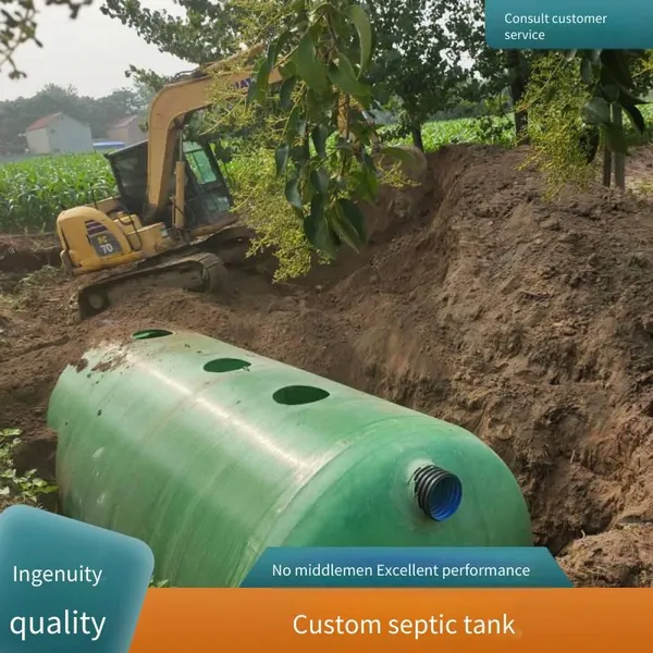Grp Septic Tanks for New Rural Dry Toilet Renovation - Three - Compartment Prefabricated Products, Buried Sewage Treatment Tanks photo-3