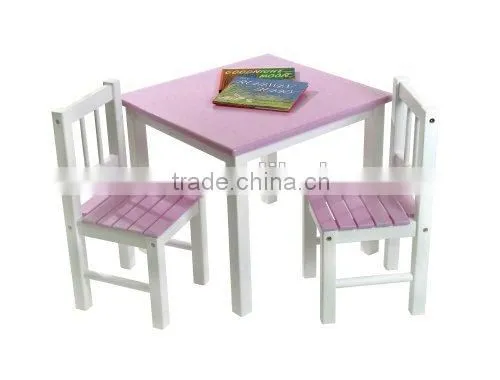 Excellent Wooden Child's Table and Chairs photo-2