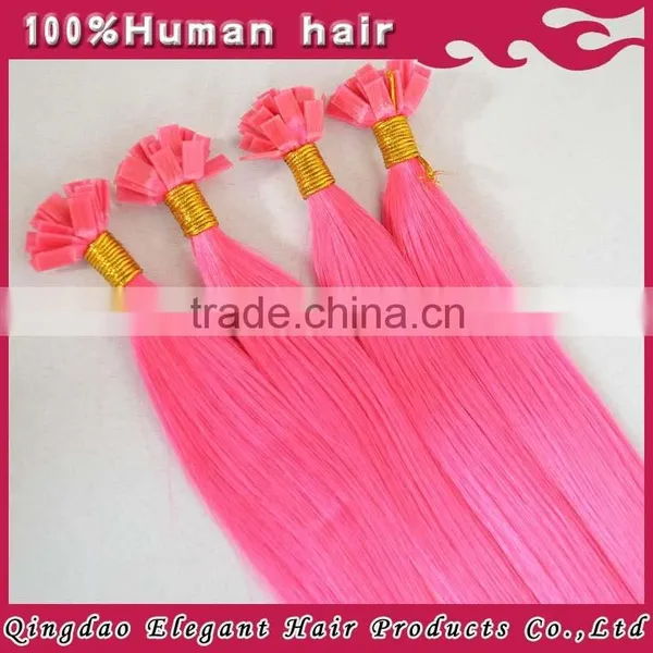 100% Hot Selling Cheap Price Italian Keratin Remy Russian Hair Fan Tip Hair Extensions photo-5