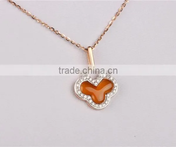 Gemstone Flower Shape Pedant OEM 925 Silver Pedant Tree of Life Pendant photo-2