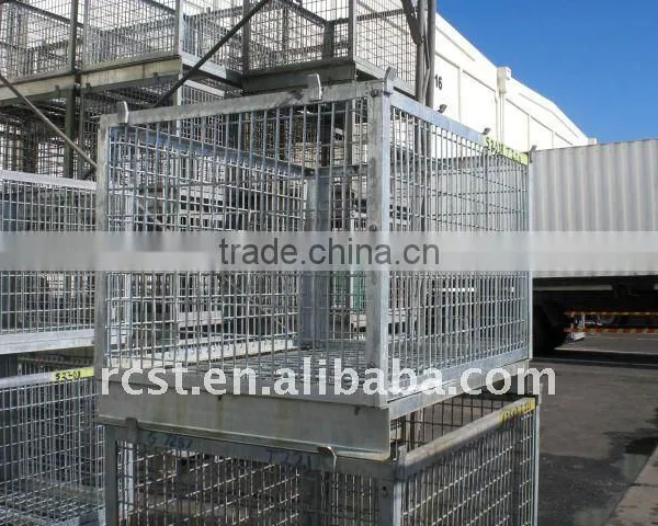 welded wire mesh container fish storage cage