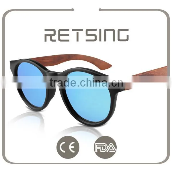 2016 FDA Wholesale Mirror Polarised Lens China Plastic Bamboo Sunglasses Custom Logo Wooden Sunglasses photo-2