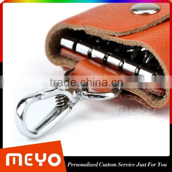Protective Snap Closure Full Grain Leather Key Wallet for Key Safe Supplier's Choice photo-4