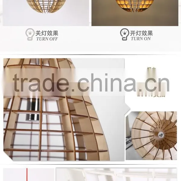 2016 Popular Loft Country Style Wood Pendant Light LED Pendant Lamp JK-8005B-11 LED Pendant Light photo-5