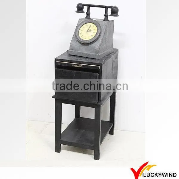 Antique Wooden A Drawer Telephone Table