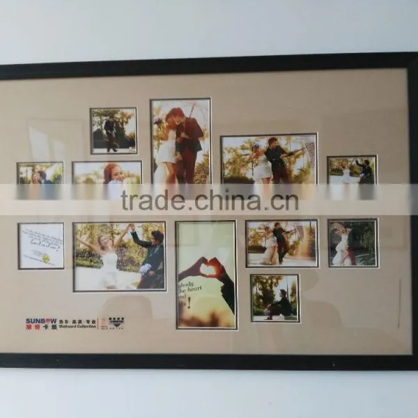 Collage and Customized Matboard of Multi Openings for Photographic Studio Decoration photo-2