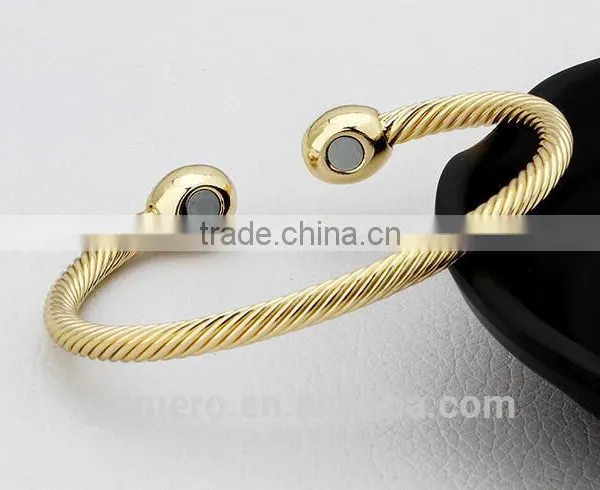 100% Copper Bangle Magnets Health Balance Magnetic Pure Copper Bracelet photo-2