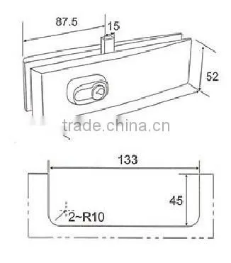 China Supplier Stainless Steel Glass Door Lock Patch Fitting (DL-030) photo-2