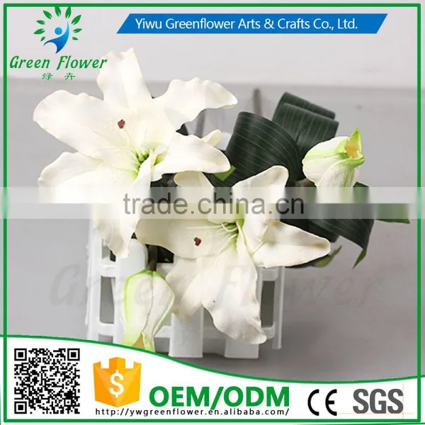 2016 Wholesale Multicolor Latex Artificial PU Flowers Lily Real Touch Bouquet Wedding Bridal Decor Display Flower photo-4