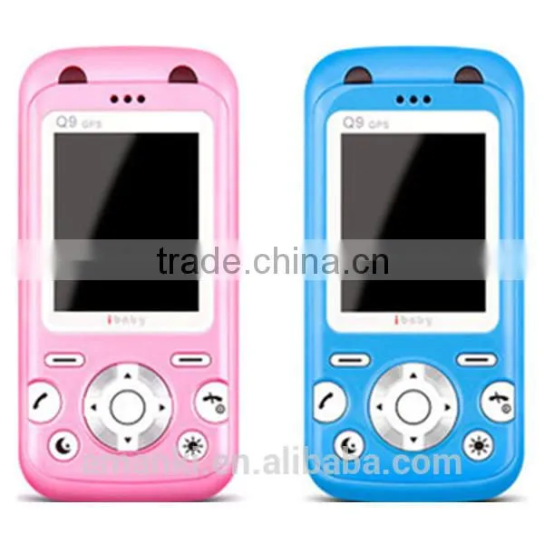 AMANKI Lovely Mini GPS Kids Unlocked Cell Phone Holder Emergency Sos Button Cell Phone
