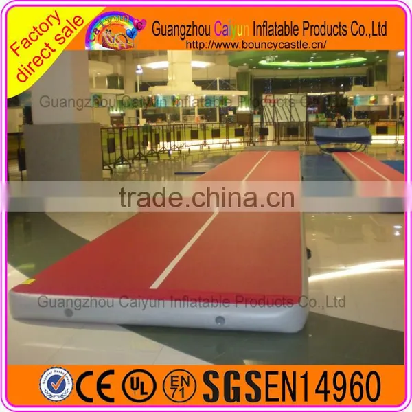 Drop Stitch(DWF) material Inflatable Air Track Gymnastics For Training