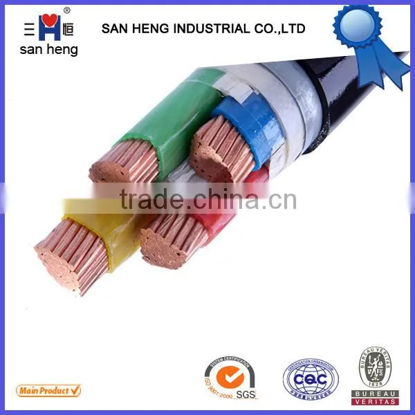 YJV22 3*95+1*50 Low Voltage 3+1 Core Armoured Copper Electrical Power Cable photo-4
