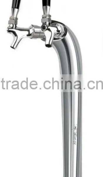 Chrome Plated Brass Double Faucet Snake Font
