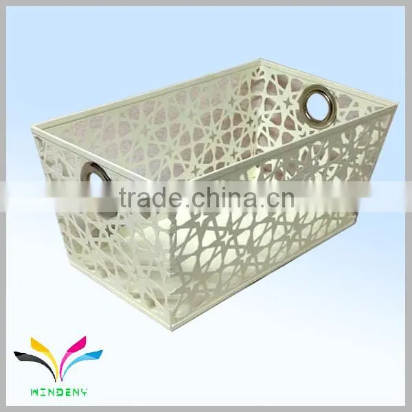 Sturdy Modern Style Metal Bath Toy Storage Box for Paper Organizer photo-5