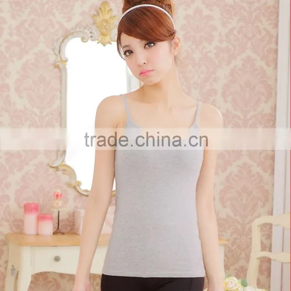 Women Tank Top Ladies Tops With Mould Cup photo-3