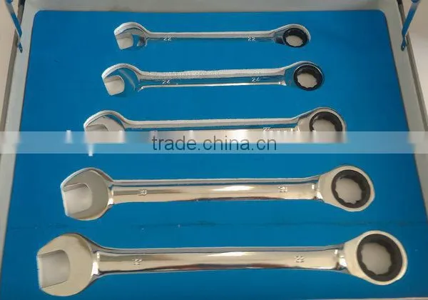 13 Pcs Aluminium Case Combination Ratchet Wrench Set photo-4