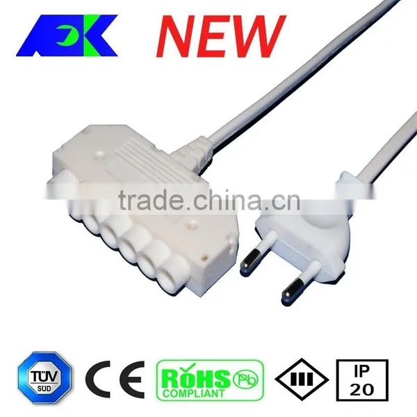 Led Pendant Light 250V 2.5A AC Power Cord Mikro-stecker Euro Plug to 250MP Male Connector photo-6