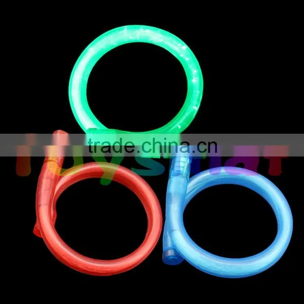 Led Fiber Material Blinking Luminous Flashing Plastic Bracelet