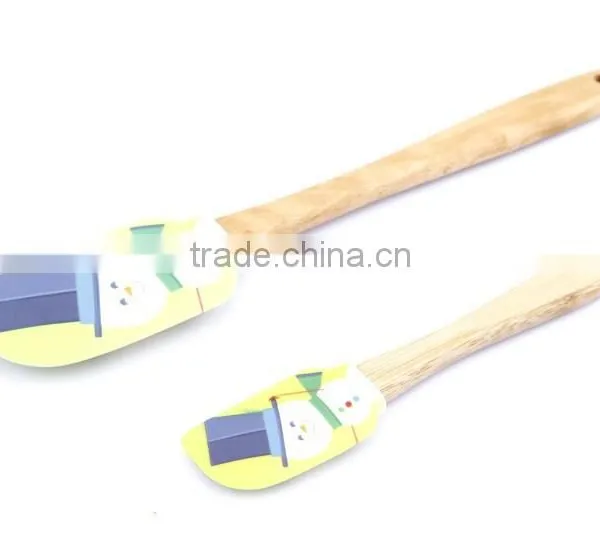 New Product Wood Handle Silicone Spatula Set photo-2