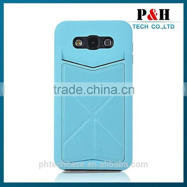 Cell Phone PU Leather Protector Case for Samsung Galaxy E7 photo-3