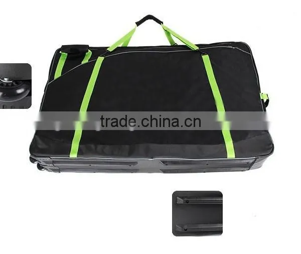 Polyester Bicycle Carry Bag Folding Bike Bag With Wheels With Two Pieces Spare Tire RYB075 photo-5