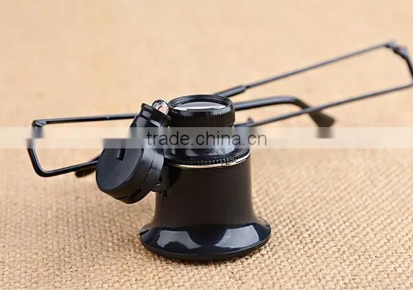 High Quality Optical Lens 2 LED Eye Glasses Material Jewelry Loupes and Magnifiers photo-3