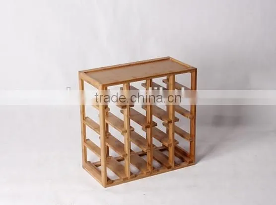 Bamboo kitchenware wine bottle holder rack furniture