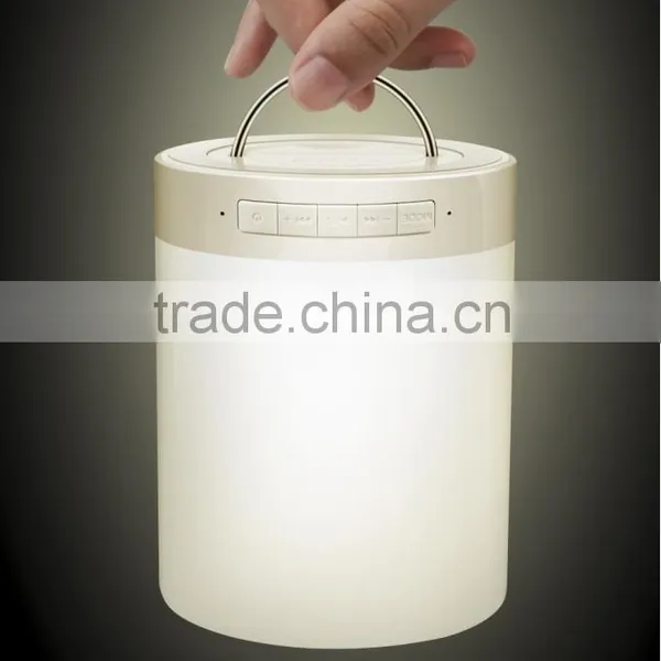2016 New Arrival Camping Light Tent Light With Bluetooth Speaker Alarm Clock Speaker