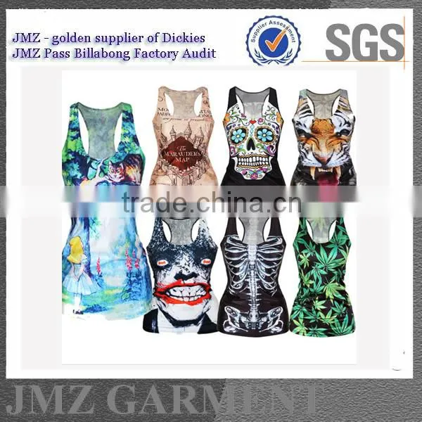 JMZ Summer Women Vogue Shirts With Polyester and Cotton