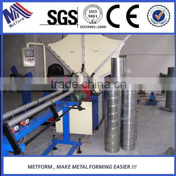 Round Duct Elbow Making Machine Spiral Tube Pipe Duct Forming photo-3
