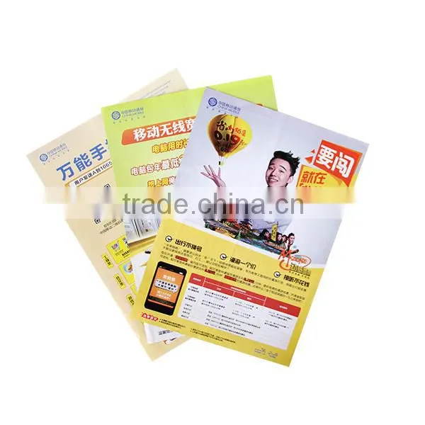 New Film Laminated Art Paper Custom Accordion Fold Brochure photo-4