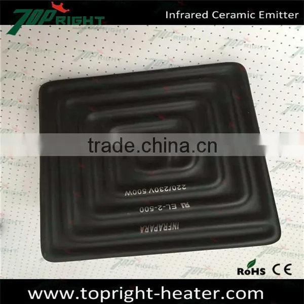 Full Flat Hollow Element Electric Ceramic Heater IR Ceramic Heater photo-4