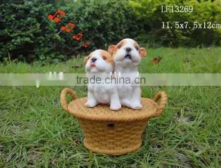 Resin Sensor Singing Small Puppies Gift Items Wholesale photo-5