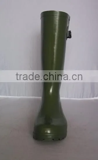 (CH-2518) Popular Olive Men Outdoor Rubber Boots Industry Work Boots Cheap Shoe photo-2