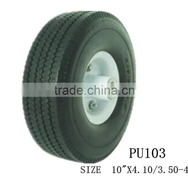 Inflate Tire Air Tire 4.10/3.50-4 Solid pu Foam Wheel photo-3