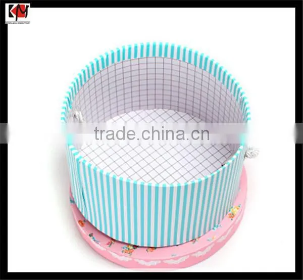 Custom Design Printed Round Flower Box Round Cardboard Gift Box photo-3
