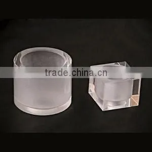Crystal sandblast brush pot