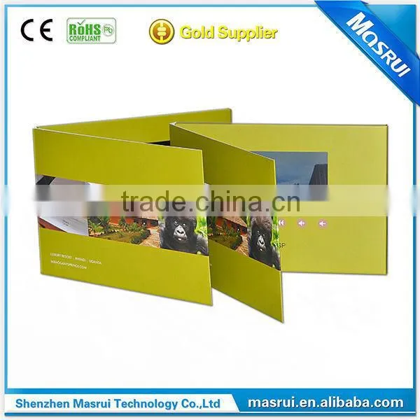 Uk Popular 4.3" Ultra-thin LCD Video Greeting Card LCD Video Brochure Digital Video Catalogue photo-2