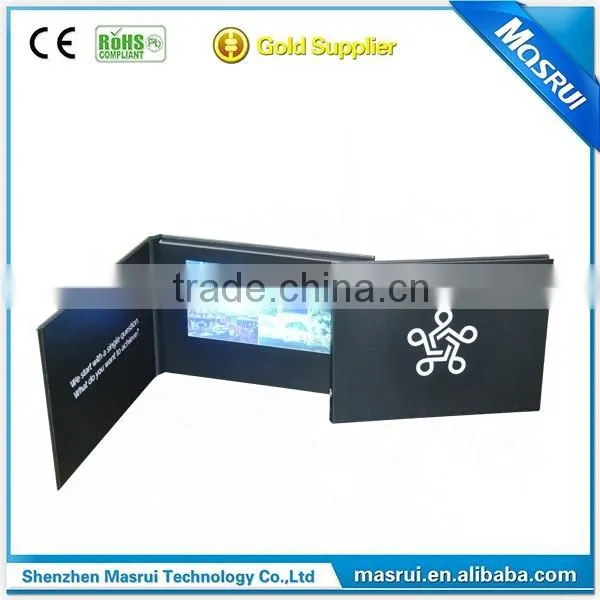 Upscale Business Gift Hard Cover LCD Video Brochure Card 7 Inch photo-4
