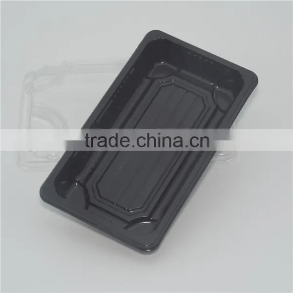 SM1-1101Black Disposable Sushi Containers,Sushi Plastic Container,Sushi Packaging photo-4