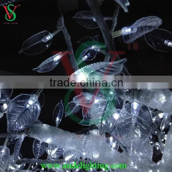 Artifical Acrylic Tree Light Lighted White Tree Garden Landscape Light photo-2
