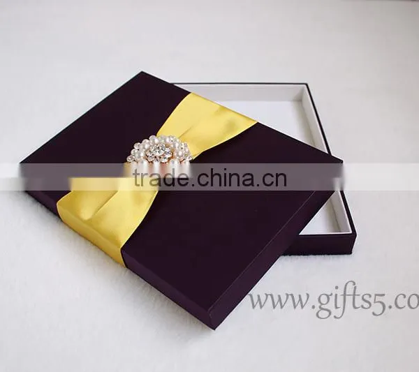 Custom Handmade Elegant Wedding Gift Boxes for Invitaions photo-5