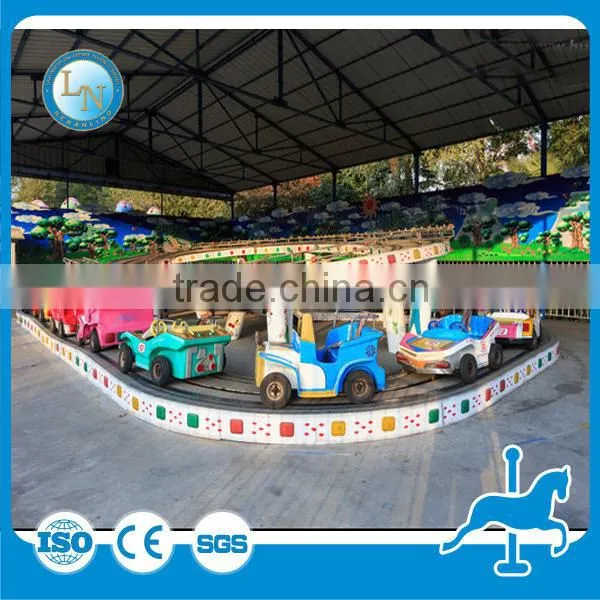 Discount! Outdoor Amusement 20 Seats Electric Mini Shuttle Track Train for Kids photo-4